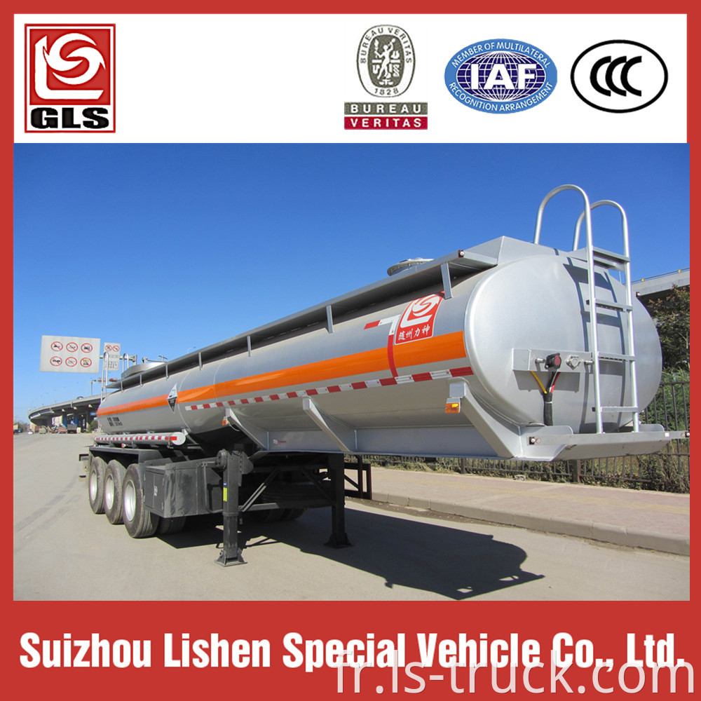 Stainless Steel Chemical Semi Trailer Tanker Truck